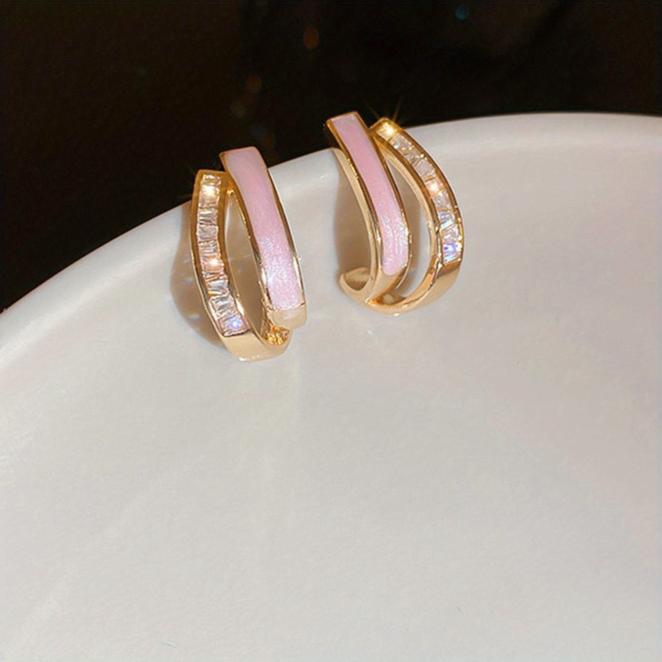 Zirconia Stud Earrings for Women